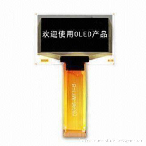 OLED Display Module with 86% Aperture Rate, Suitable for MP3/MP4 Players, Available in White